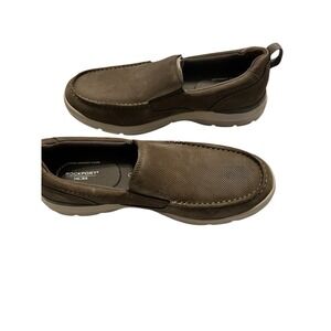Rockport Mens Leather Shoes City Edge Slip-On Loafers Brown 9.5 W‎  NIB